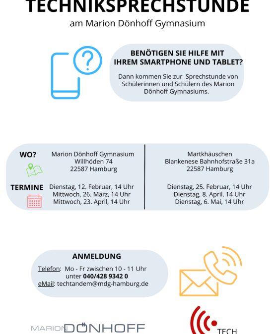 Techniksprechstunde – Benötigen Sie Hilfe mit Ihrem Smartphone oder Tablet?