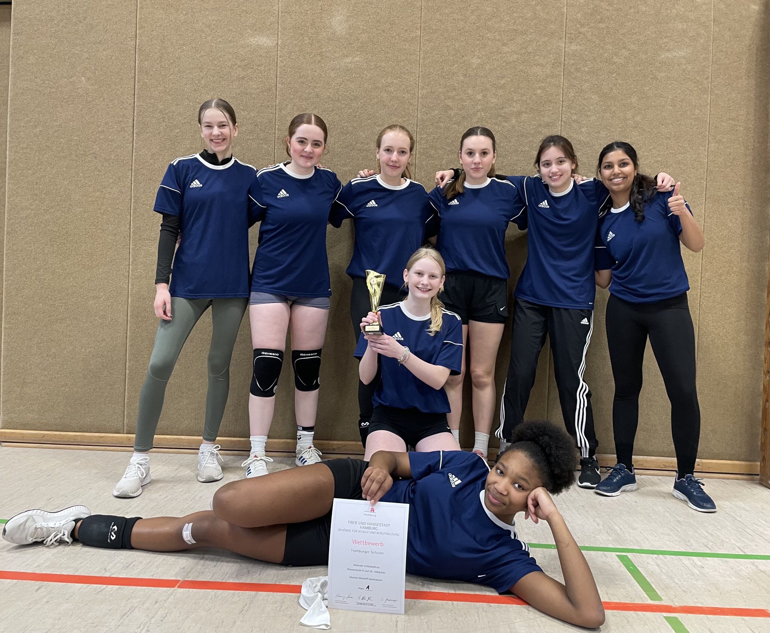 1. Platz Regionalmeisterschaften Volleyball